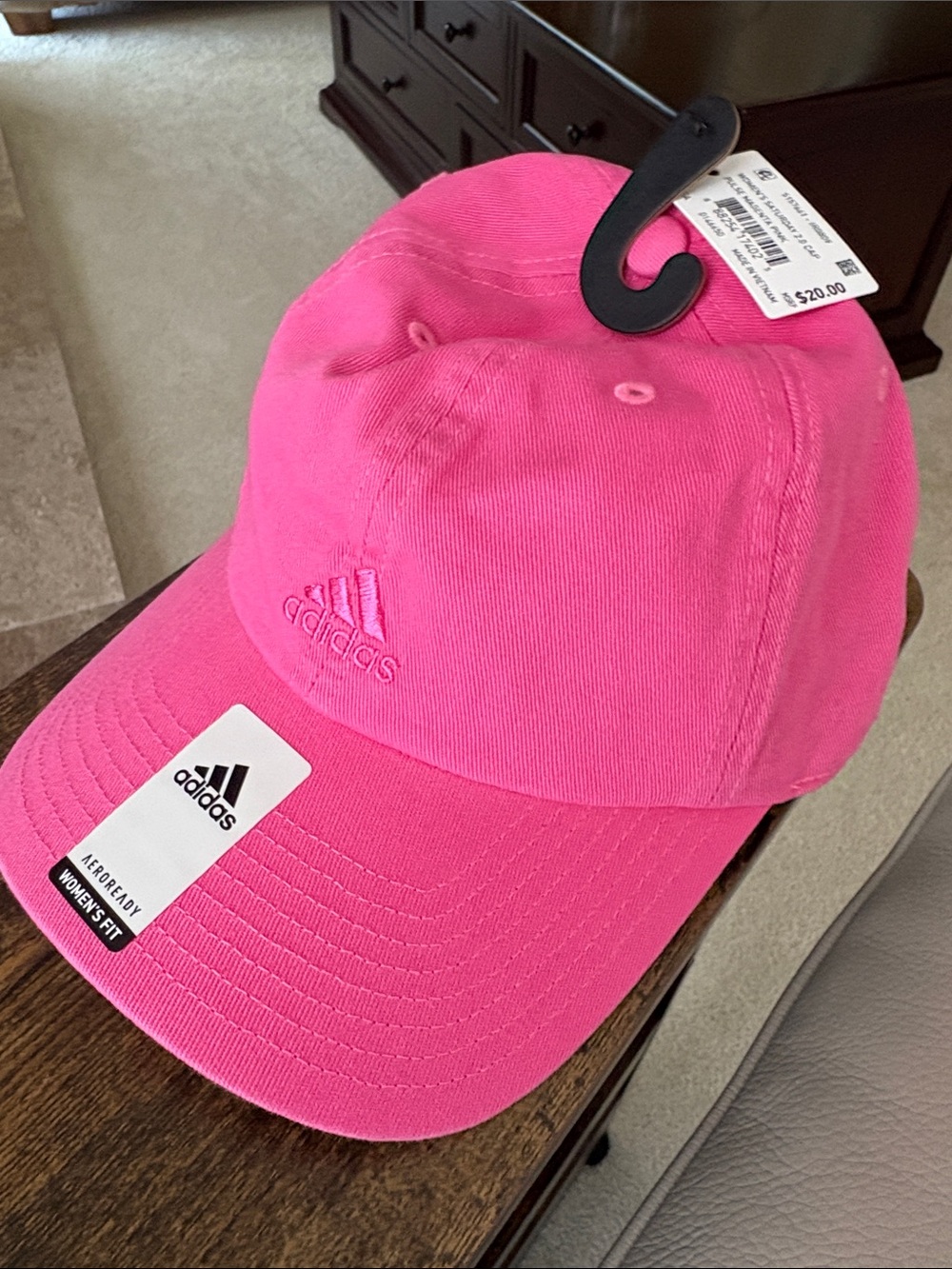 adidas Hot Pink Classic Logo Baseball Cap